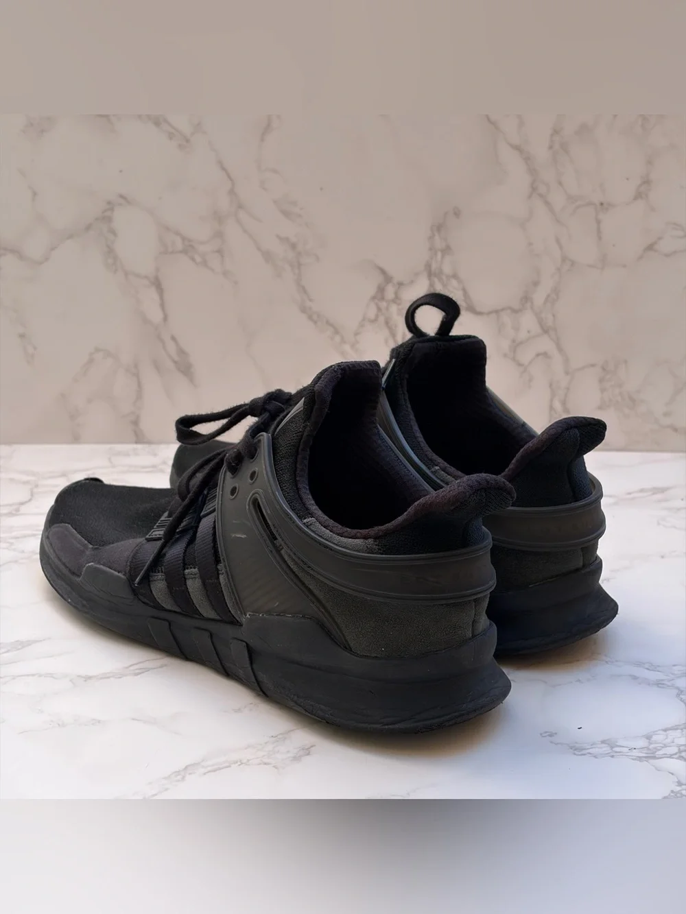 Adidas EQT Support Adv/91-16 Triple Black Athletic Shoes Men’s Size 12